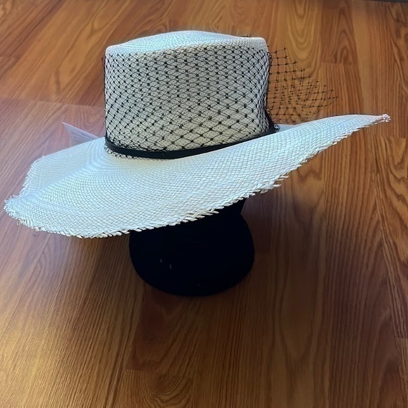 Anthropologie Sensi Studio Cordovan Boater Hat. NWT main image 7